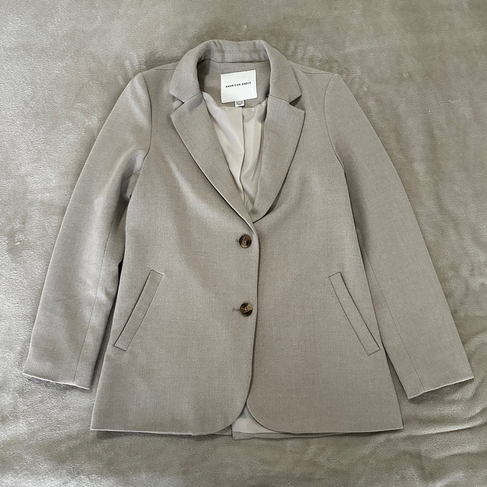 American Eagle Outfitters Gray Blazer